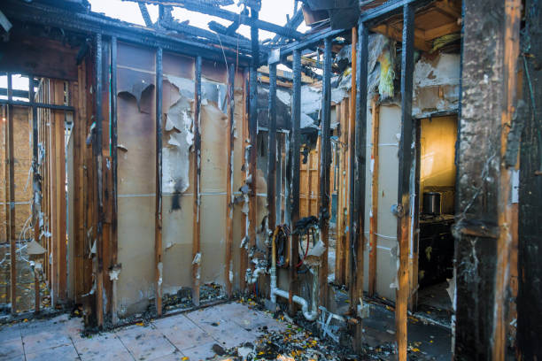 Professional Fire Damage Removal technician working in High Bridge, NJ